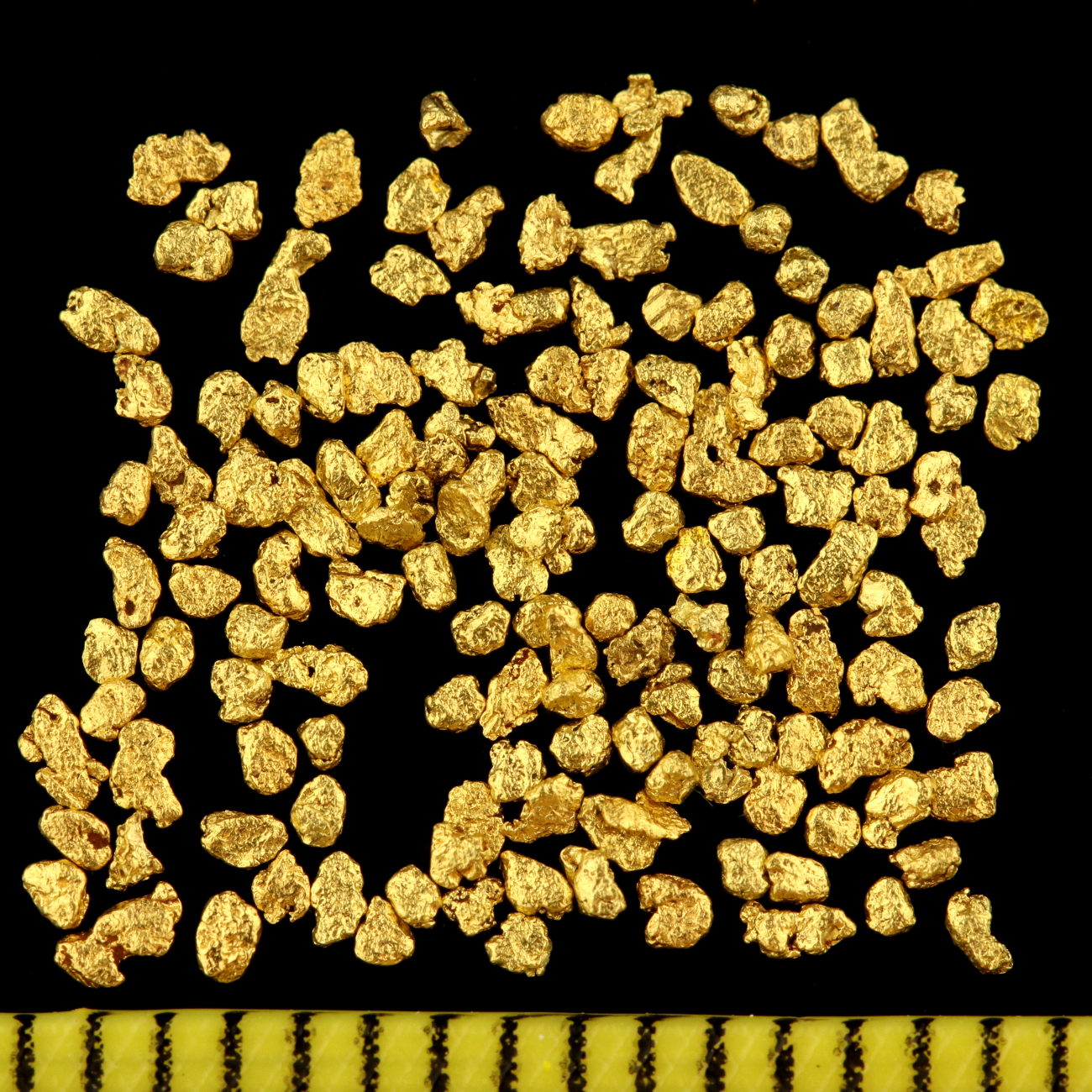 102050 Echte Goldnuggets aus Alaska 1 mm 20-23 Karat Münze Barren Schmuck 