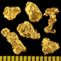 0,5 Gramm Echte Gold-Nuggets aus Alaska/Kanada 2-5 mm 20-23 Karat Barren Münze 