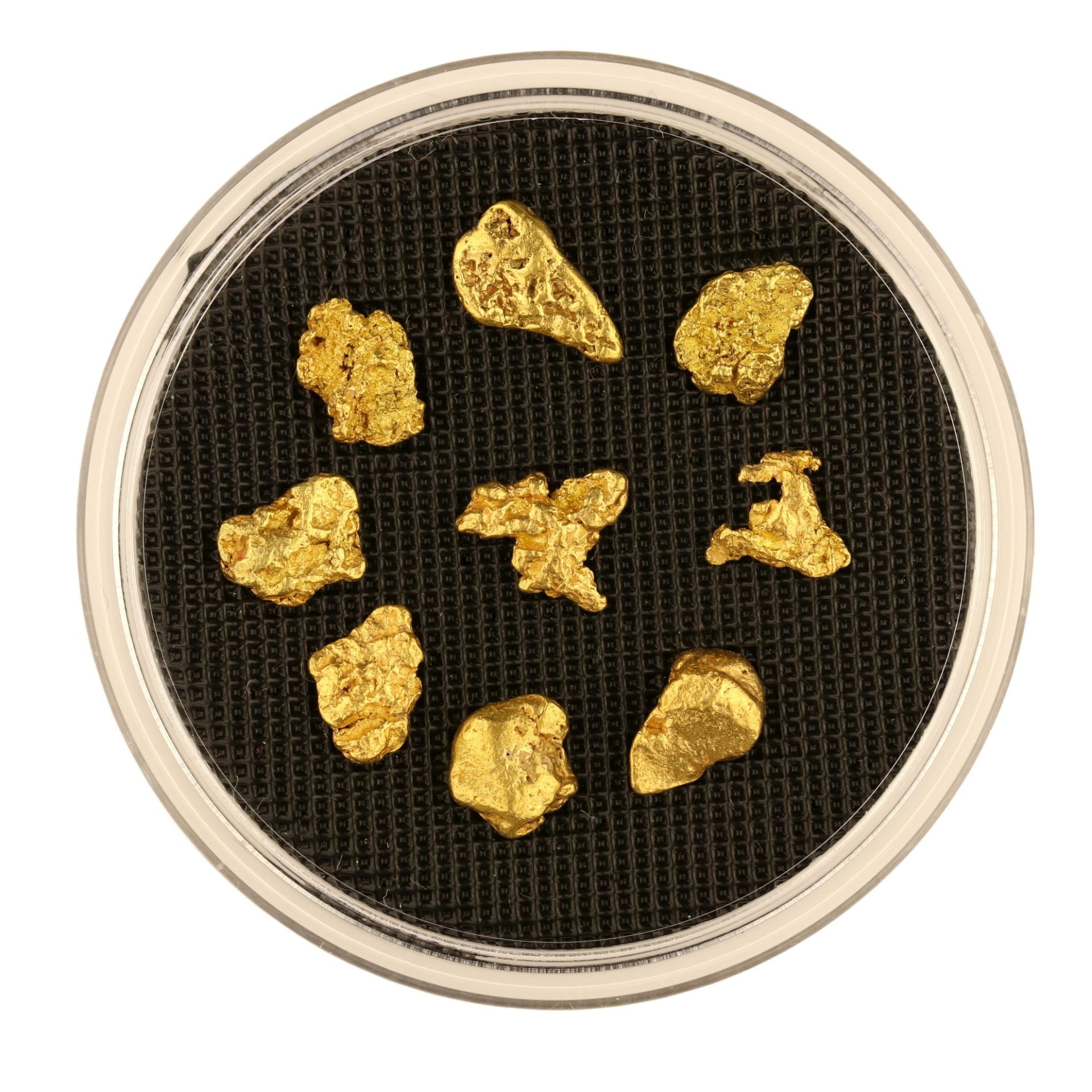 0,5 Gramm Echte Gold-Nuggets aus Alaska/Kanada 2-5 mm 20-23 Karat Barren Münze 